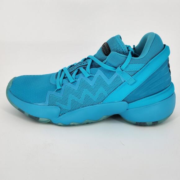 Adidas D.O.N. #2 Crayola Signal Cyan Sky Blue Men's Sneakers Size 9 - Picture 1 of 13